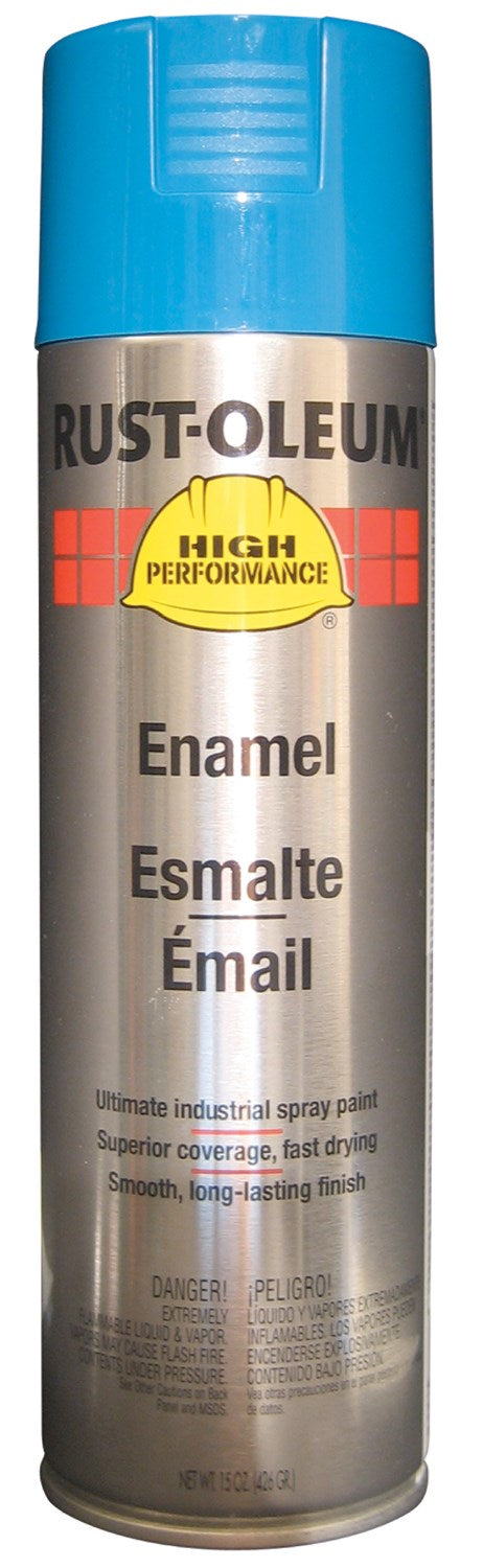 Rustoleum V2124-838 15 Oz Safety Blue Professional High Performance Enamel Spray (Pack of 6)