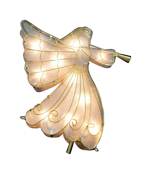 Sienna Angel Incandescent Tree Topper Clear 10 lights (Pack of 12)