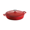 Tramontina USA Gradated Red & Off-White Enameled Cast-Iron Series 1000 Covered Braiser 4 qt.