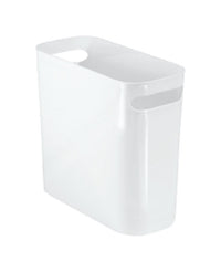 InterDesign 6 qt. White Una Wastebasket (Pack of 4)