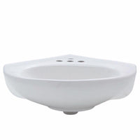 American Standard Cornice Vitreous China Pedestal Sink 22 in. W X 15.5 in. D White