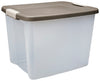 Sterilite 50 qt Clear Shelf Tote 14.75 in. H X 15.5 in. W X 19.875 in. D Stackable