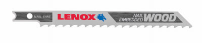 Lenox 1991409 4" X 3/8" 6 TPI U-Shank Jig Saw Blades 3 Count
