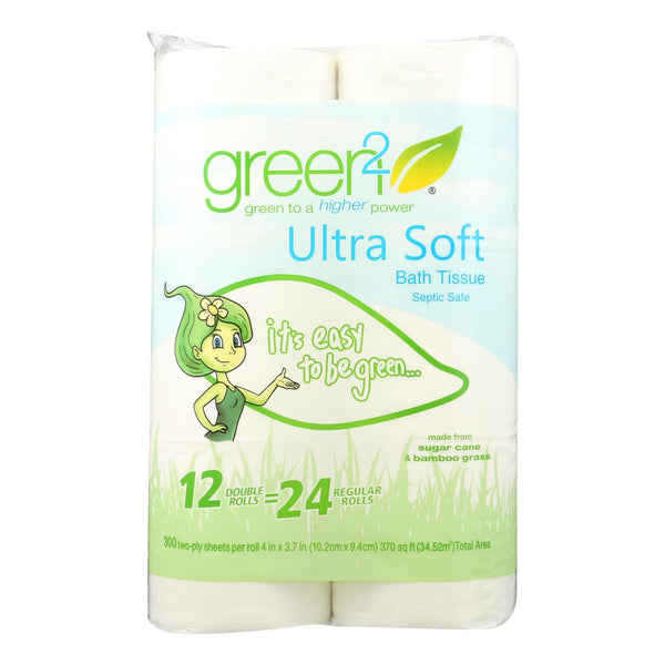 Green 2 Ultra Soft Bath Tissue  - Case of 8 - 12 PK (Pack of 8)