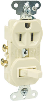 Combo 15A Switch Recept Ivory
