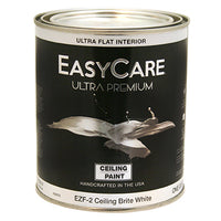 Interior Latex Paint, Ceiling Bright White, 1-Qt. (Pack of 4)