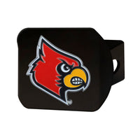 University of Louisville Black Metal Hitch Cover - 3D Color Emblem