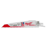 Milwaukee  The AX  6 in. Bi-Metal  Wood demolition  Reciprocating Saw Blade  5 TPI 5 pk