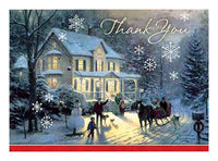 Hallmark Paper Multicolored Kincaid Thank You Notes Cards 5 W x 5.5 L x 4.25 H in. (Pack of 2)