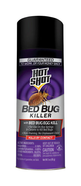 Hot Shot Aerosol Bed Bug Killer 3 oz (Pack of 12).