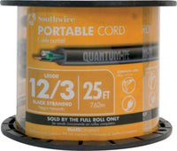 Southwire 12 Ga / 3 Conductor 25 ' Black