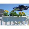 Mide Products  White  Aluminum  4-1/2 in. H Slip-on to Fence/Railing  Plant Hanger  2 pk