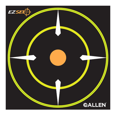 EZ See Bullseye Target, Adhesive, Black, 6-In., 12-Pk.