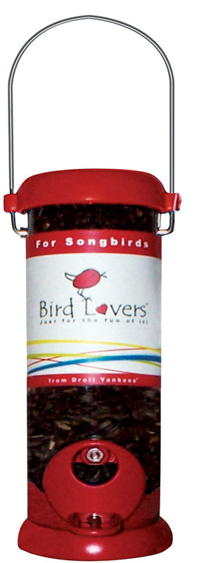 Droll Yankees Sunflower Seed Feeder 2.5 In. Dia Polycarbonate 2 Ports 0.5 Lbs. Red