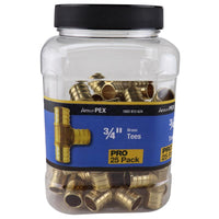 Apollo PRO 3/4 in. PEX Barb in to X 3/4 in. D PEX Barb Brass Tee
