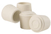Softtouch Rubber Table/Chair Leg Tip Off-White Round 5/8 in. W X 5/8 in. L 4 pk