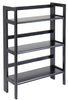 Winsome 38.5 in. H X 27.8 in. W X 11.50 in. D Black Wood Bookshelf