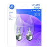 GE 25 watt B13 Decorative Incandescent Bulb E26 (Medium) Soft White 2 pk (Pack of 4)