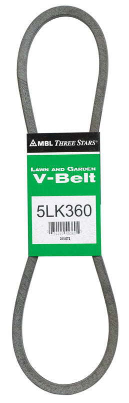 Mitsuboshi  Super KB 5LK360  V-Belt  0.63 in. W x 36 in. L For Riding Mowers