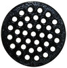 Sioux Chief 6-7/8 in. Epoxy Coated Black Round Cast Iron Floor Drain Strainer