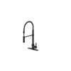 Ultra Faucets Euro One Handle Matte Black Pull-Down Kitchen Faucet