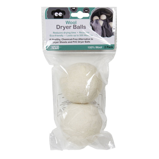 Evri No Scent Dryer Ball Balls 2 pk