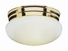 Bel Air Lighting Dash 4.75 in. H X 8 in. W X 8 in. L White Ceiling Fixture