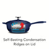 3 Qt Enameled Cast-Iron Series 1000 Covered Saucier - Gradated Cobalt