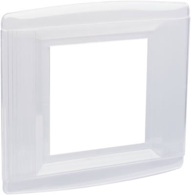 Wall Shield, 2-Gang, Clear (Pack of 5)