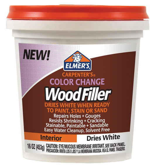 Elmer's E917 16 Oz White Carpenter's® Color Change Wood Filler                                                                                        