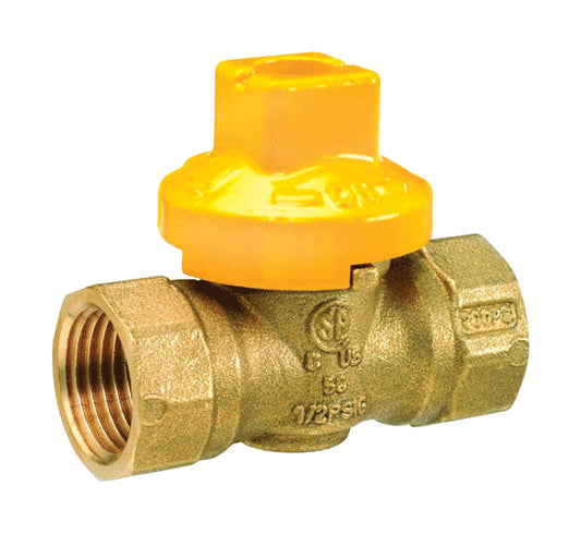 BK Products ProLine 1 in. Brass FIP Gas Ball Valve