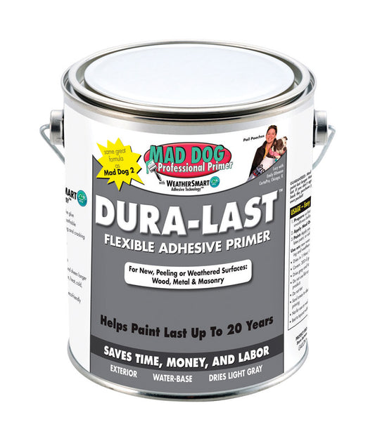Mad Dog Dura-Last White Water-Based Acrylic Latex Primer and Sealer 1 qt (Pack of 6).