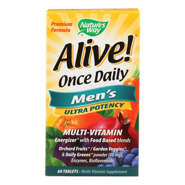 Nature's Way - Alive! Multivitamínico para hombres de una toma diaria - 60 comprimidos