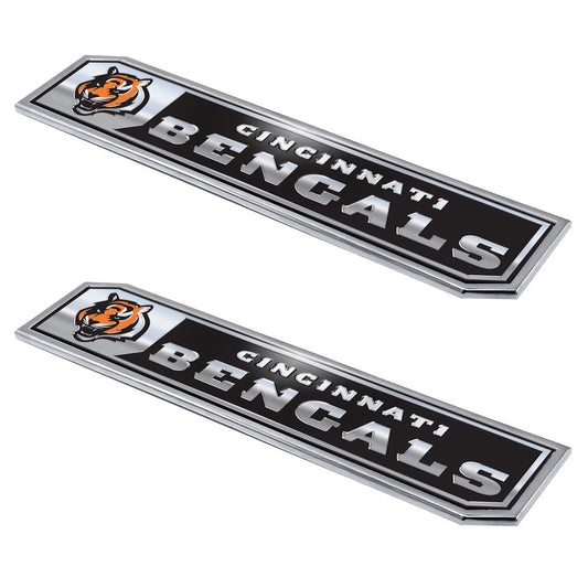 NFL - Cincinnati Bengals 2 Piece Heavy Duty Alumnium Truck Emblem Set