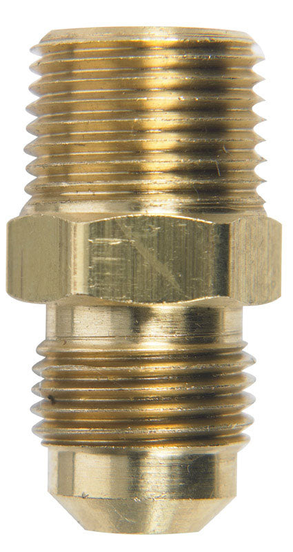 JMF 3/8 in. Flare x 3/8 in. Dia. Male Brass Adapter (Pack of 10)