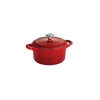 24 oz Enameled Cast-Iron Series 1000 Covered Mini Cocotte - Gradated Red