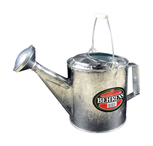 Behrens  Metal Ware  Silver  1-1/2 gal. Steel  Watering Can