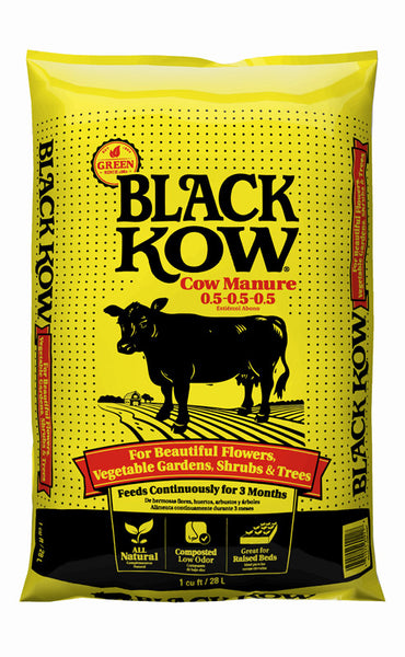 Estiércol de vaca orgánico Black Kow 1 pie cúbico.