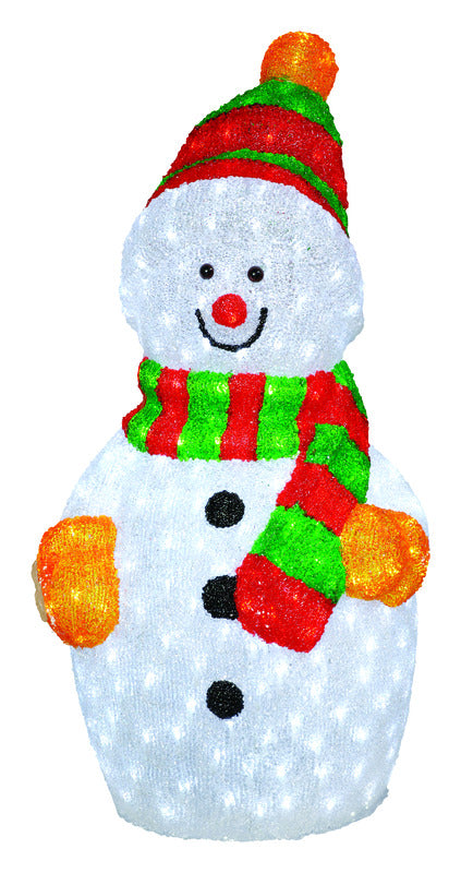 Decoris  LED Snowman  Christmas Decoration  Multicolored  Acrylic  1 each