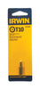 Punta de inserción Torx T10 x 1 pulg. L resistente a manipulaciones de Irwin, acero al cromo vanadio, 1 pieza.