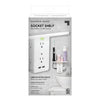Socket Shelf As Seen On TV White 2.1A Indoor Outlet/USB/Shelf Adapter Surge Protection