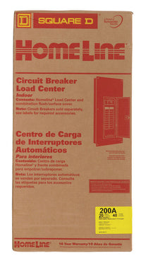 Homeline Main Breaker Load Center 200 Amp 20 Spaces 40 Circuits Boxed