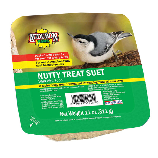 Audubon Park 51815 11 Oz Nutty Treat Audubon Park Suet Cakes (Pack of 12)