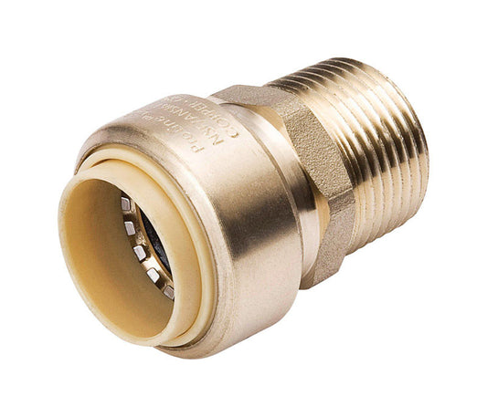BK Products  ProLine  1/2 in. Push   x 1/2 in. Dia. MPT  Brass  Adapter