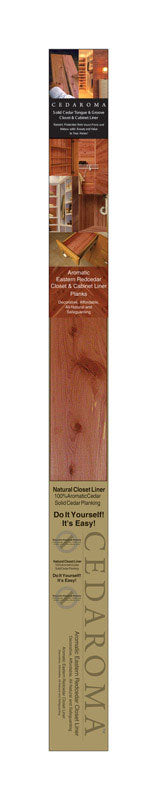 Cedaroma 1/4 in. X 3-3/4 in. W X 4 ft. L Cedar Closet Liner Planks #2/BTR Premium Grade