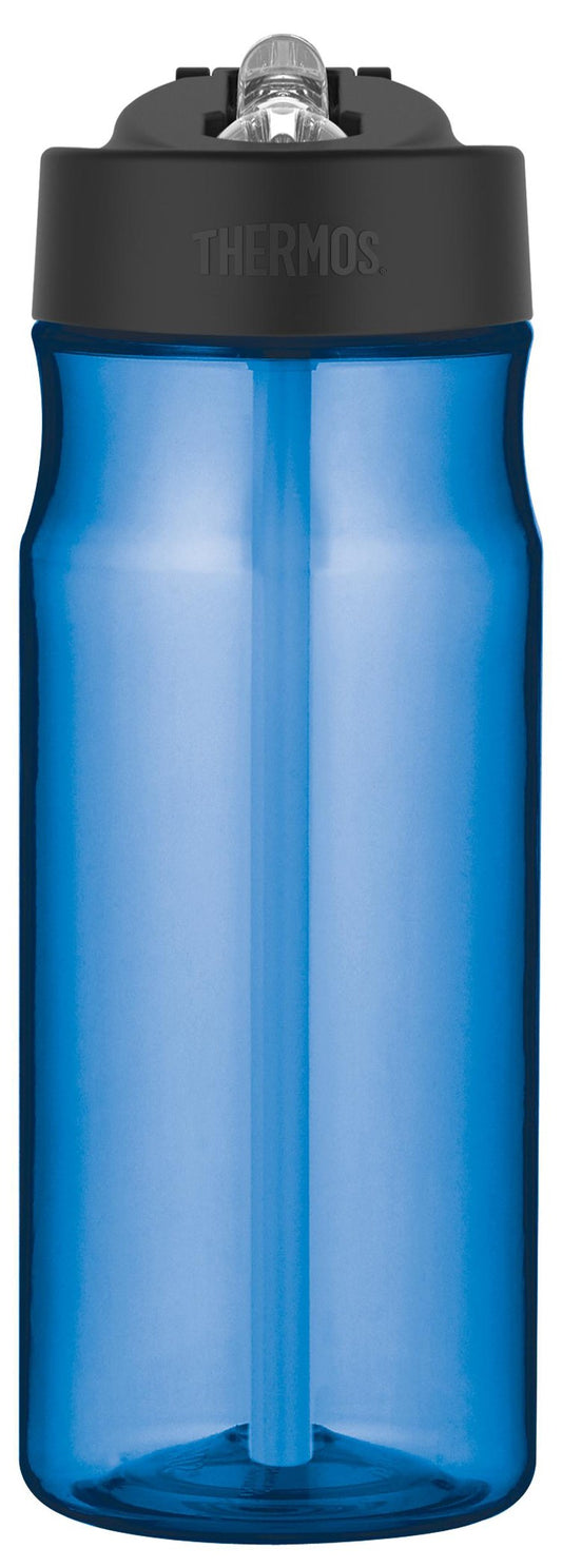 Thermos HP4040BLTRI6 18 Oz Blue Hydration Water Bottle With Built In Straw