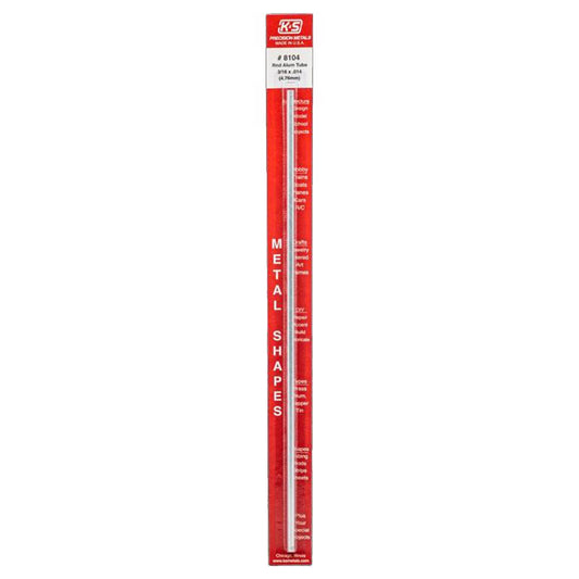 K&S 3/16 in. D X 1 ft. L Round Aluminum Tube