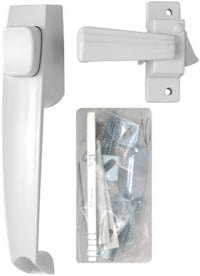 Wright White Push Button Latch 1 pk