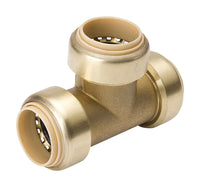 Proline 1/4 in.   Push  T X 1/4 in.   D Push  Brass Tee