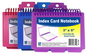 C Line Products Inc 48750 Assorted Spiral Bound Index Card Notebook With Tabs